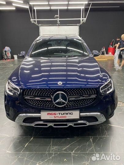 Решетка Diamond Black Mercedes GLC 253 рест не AMG