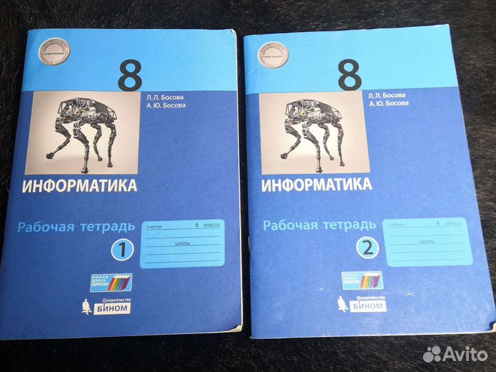2 части Рабочая тетрадь информатика 8 класс