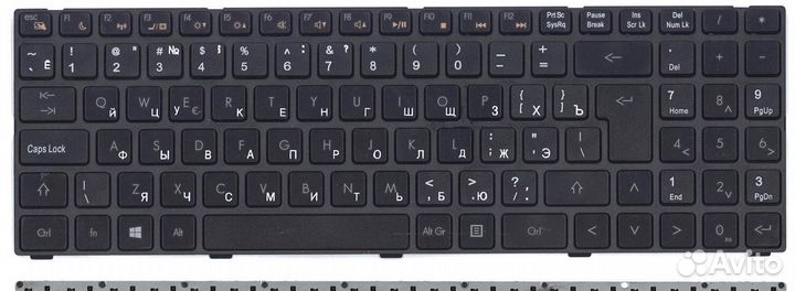 Клавиатура для ноутбука DNS K580S черная с рамкой