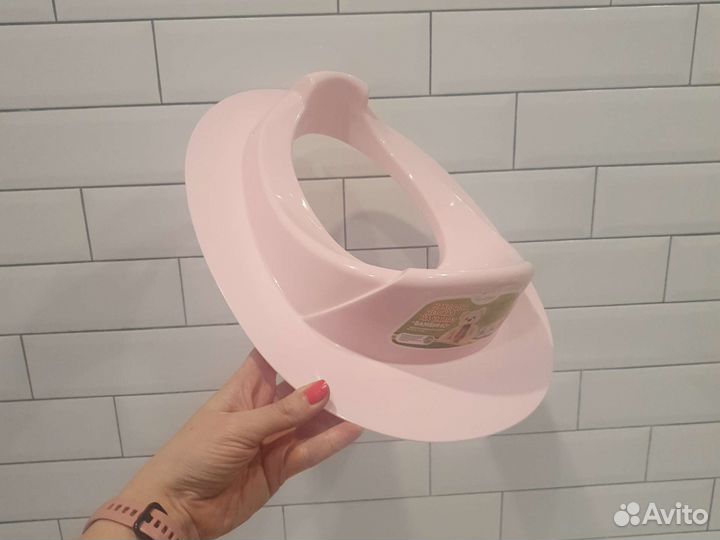 Сидушка на унитаз розовая