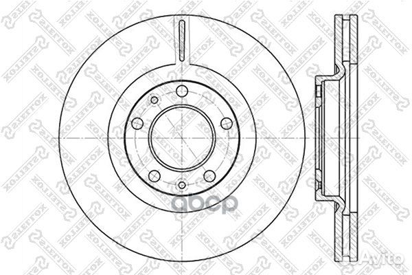 6020-3723V-SX диск тормозной передний Peugeot