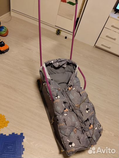 Детский зимний конверт в коляску/ санки