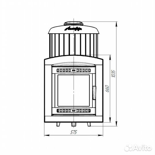 Печь Для Бани Атмосфера XL ктт ламели «Окаменевшее