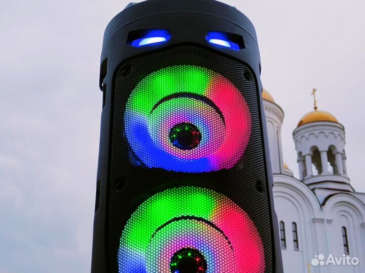 Колонка блютуз с подсветкой