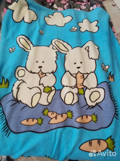Новое детское одеяло байковое, пледы, конверт