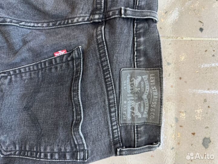 Джинсы levis 511 черные