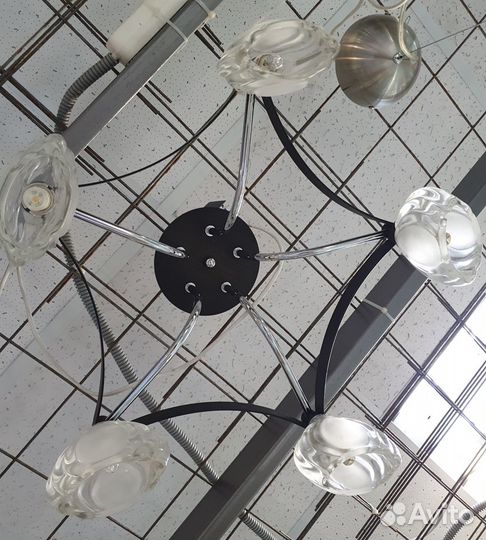 Люстры Потолочные Элмастер Венге+хром