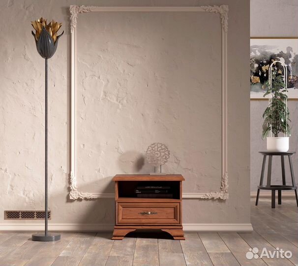 Тумба прикроватная kentaki KOM 1S каштан