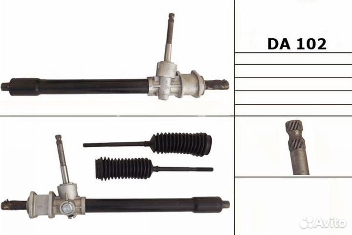 Рулевая рейка Chery QQ 2002, Chevrolet Matiz 1998