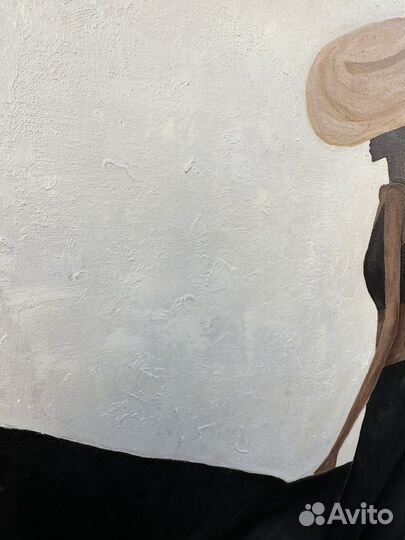 Девушка на лошади, картина