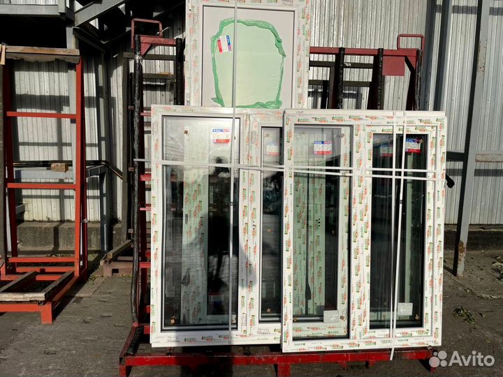 Окна и двери пластиковые новые без монтажа