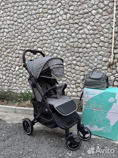 Коляска бабало 2023 (темно серая снег )