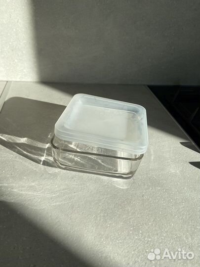 Контейнер икеа стекло с крышкой