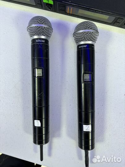 Два радиомикрофона Shure U4D,U2 Beta 58A