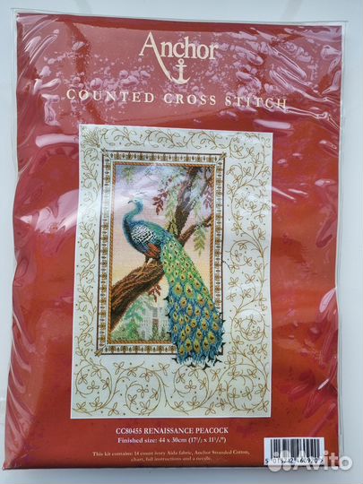 Набор для вышивания Anchor CC80455 Павлин