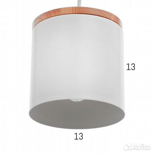 Светильник 40385/1 E27 40Вт белый 13х13х15-115 см