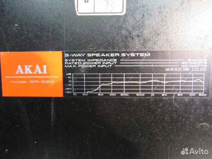 Akai SR-S22 Акустика Japan