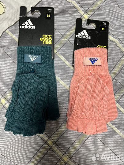 Шапка и перчатки adidas женские