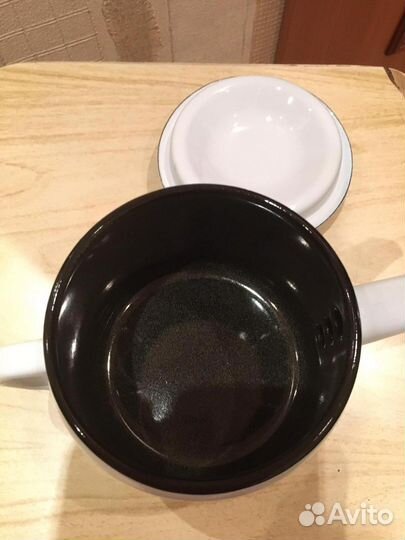 Заварочный чайник эмалированный новый