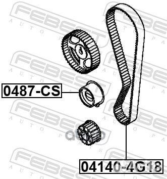 Ремень грмmitsubishi, chevrolet 04140-4G18 Febest