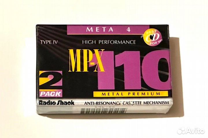 Аудиокассеты Radio Shack MP-X 110 Metall Premium