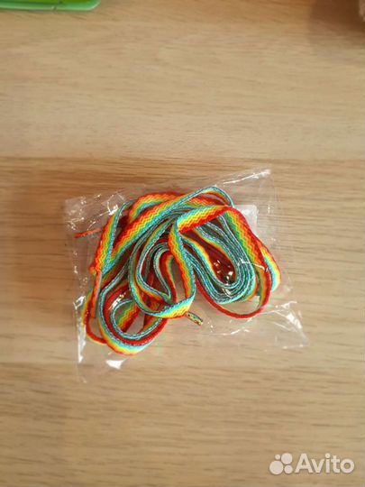 Шнурки радужные для обуви градиент