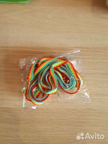 Шнурки радужные для обуви градиент