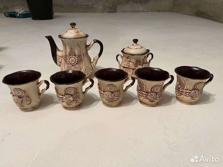 Чайный сервиз из глины