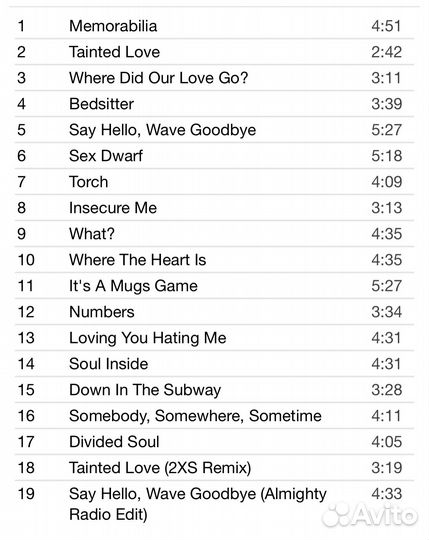 Soft Cell - The Very Best Of Soft Cell CD Rus