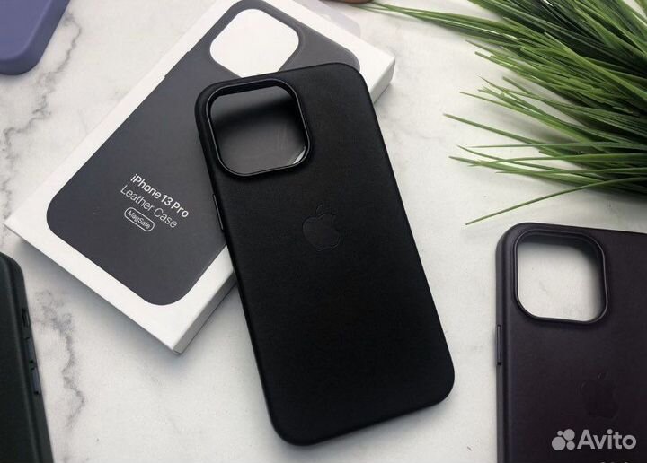 Leather case/чехол apple magsafe с цветной анимац