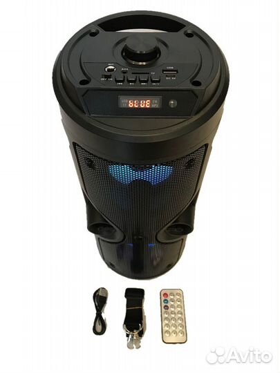 Колонка Бумбокс / Блютуз/ FM/ AUX/ USB/ SD