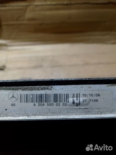 Радиатор охлаждения двигателя Mercedes w204