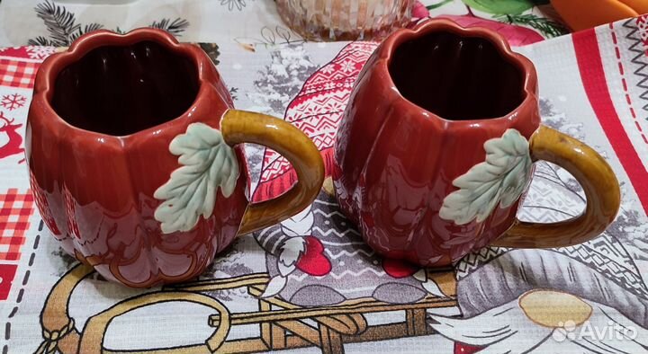 Набор кружек Тыква (керамика)