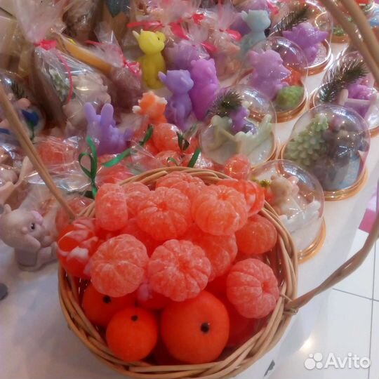 Мыло мандарины на Новый год