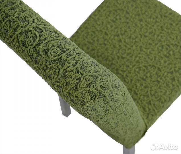 Чехлы на стулья со спинкой 4 шт, Зеленый светлый