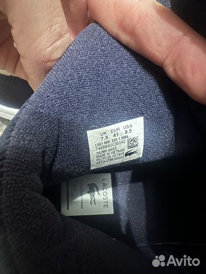 Кроссовки мужские lacoste