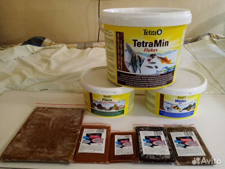 Корм Tetra Min хлопья, таблетки и заморозка