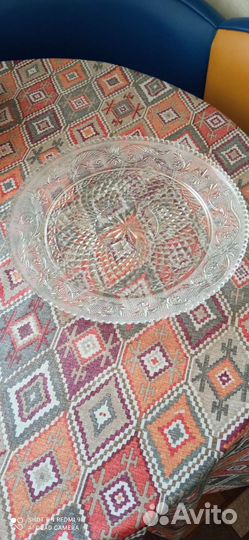 Блюдо хрустальное СССР