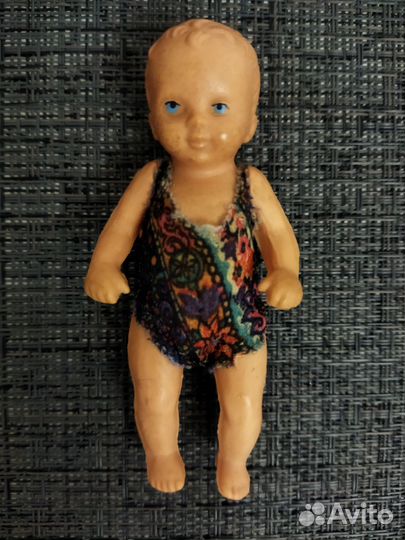 Коллекционная резиновая кукла пупс ГДР