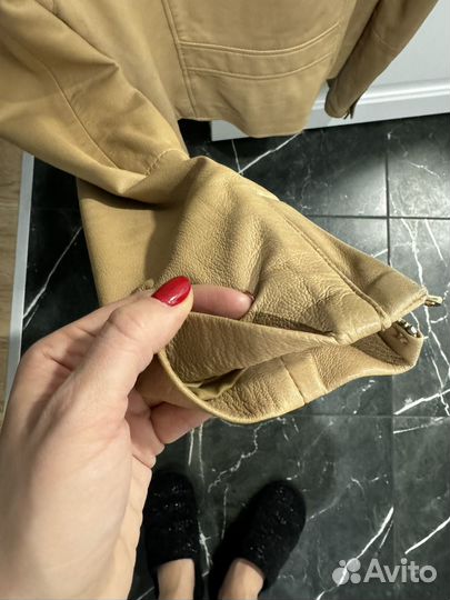 Кожаная куртка женская massimo dutti