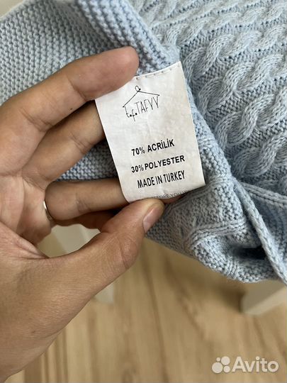 Плед детский вязаный