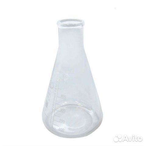 Колба коническая 500 мл. с цилиндрической горловин