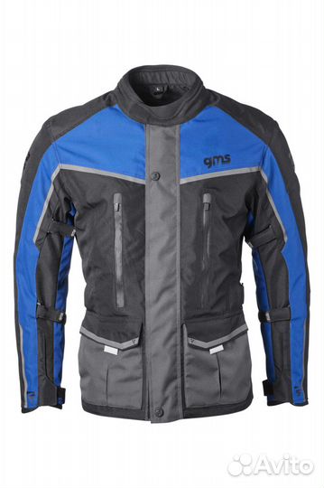 Motorradjacke GMS Twister Neo WP Schwarz-Blau Черный