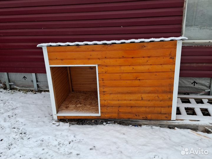 Будка для собаки утепленная с тамбуром