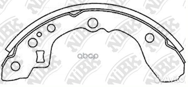 Колодки барабанные KIA mentor, mentor II 1.5 95