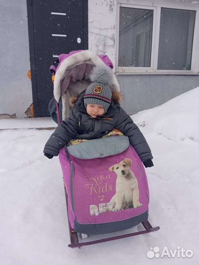 Детские санки коляска