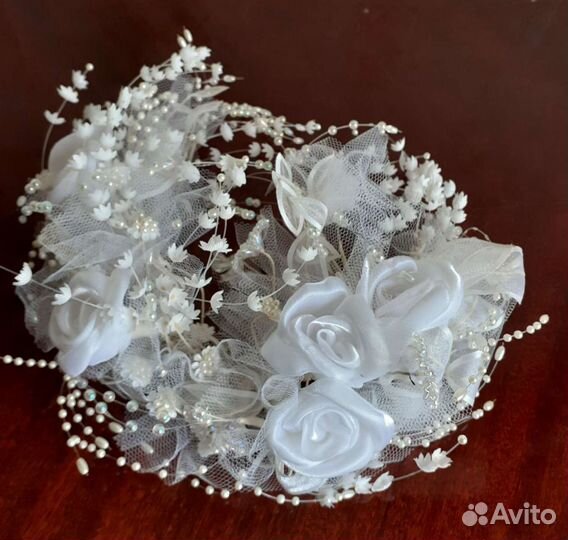 Свадебный венок невесты