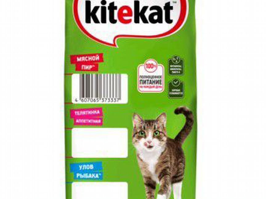 Сухой корм Kitekat для кошек, 15кг