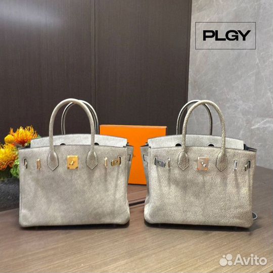 Винтажная редкая сумка из кожи буйвола Hermes 30см