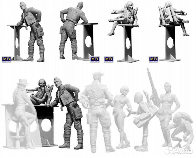 Сборная модель (миниатюра) серии Космопорт